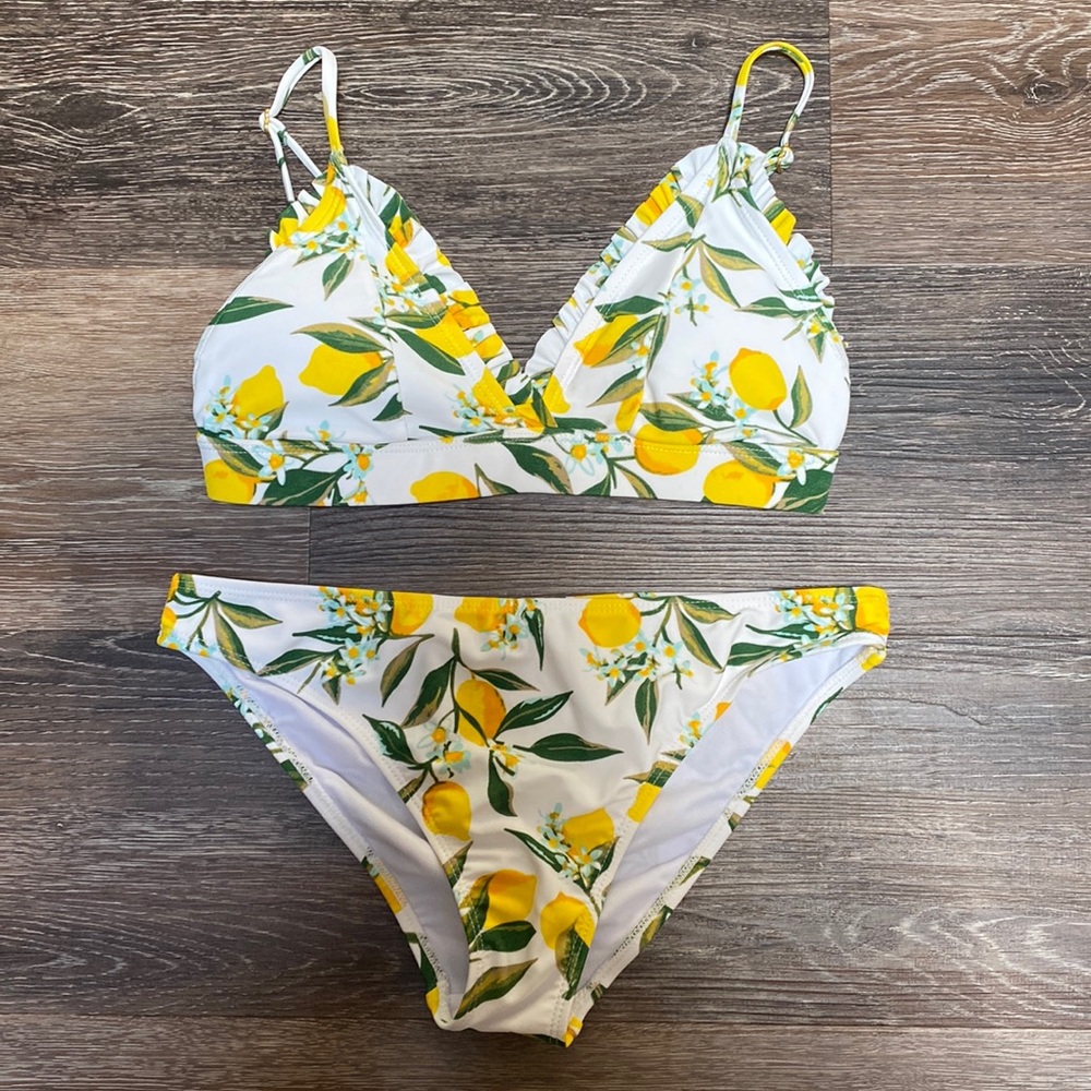 Cabana Del Sol Lemon Bikini Set